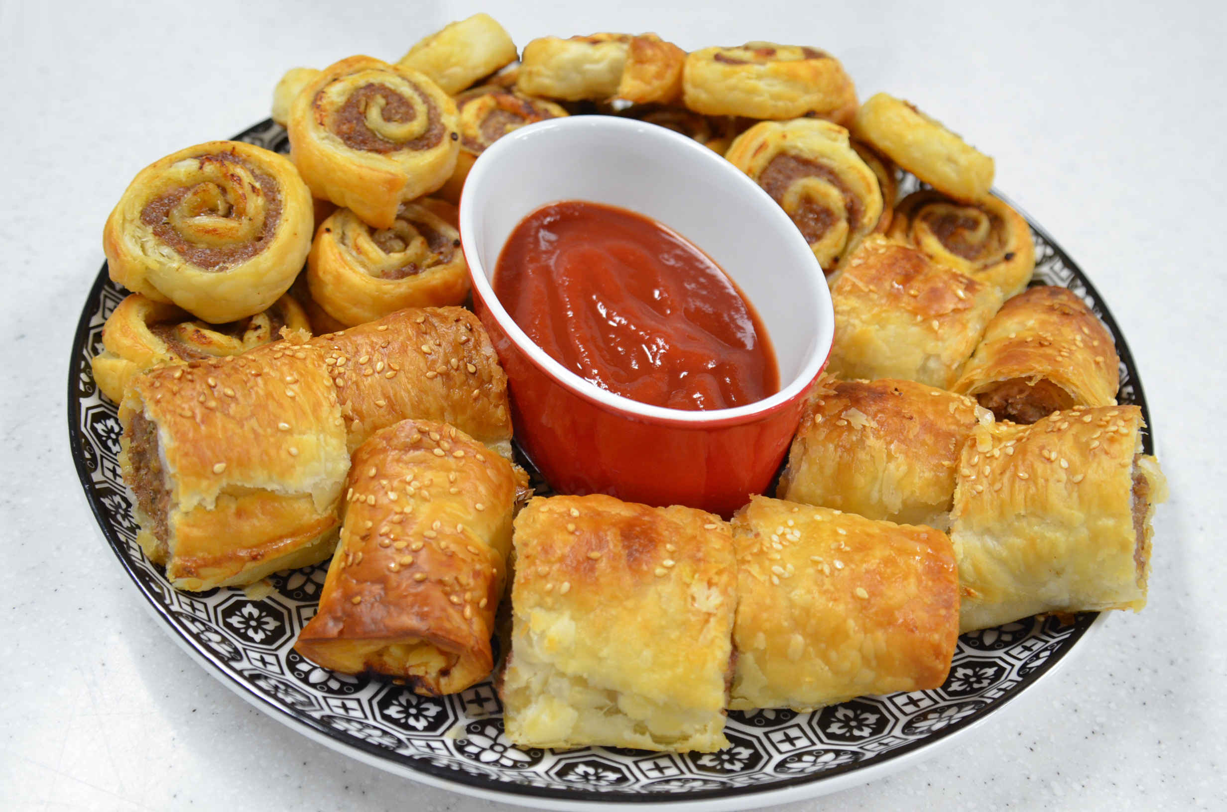 Easy home Recipe | Sausage Rolls and Pin Wheels